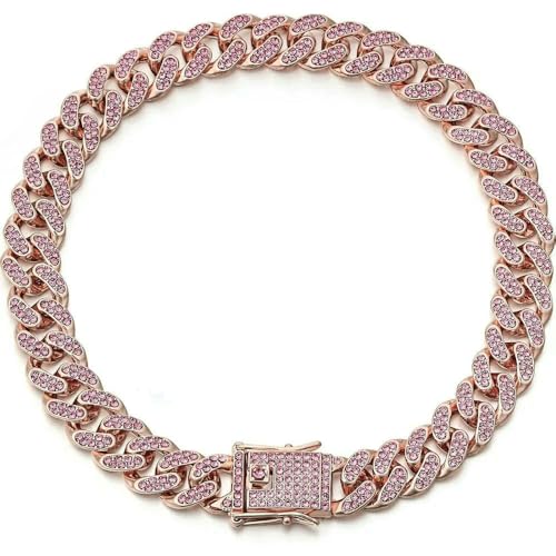 Goldenes Hundehalsband, Hundehalskette, Hip-Hop-Stil, Hundegeschenk, goldene schöne Halskette Goldenes Hundehalsband, Hundehalskette, Hip-Hop-Stil, Hundegeschenk, goldene schöne Halskette von Optxzn