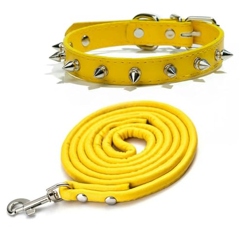 Harfe Spiked Nieten Leder Hundehalsbänder Pu Für Kleine Mittel Große Hunde Haustier Halsband Nieten Anti-Biss Haustier Produkte Halsband von Optxzn