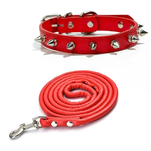 Harfe Spiked Nieten Leder Hundehalsbänder Pu Für Kleine Mittel Große Hunde Haustier Halsband Nieten Anti-Biss Haustier Produkte Halsband von Optxzn
