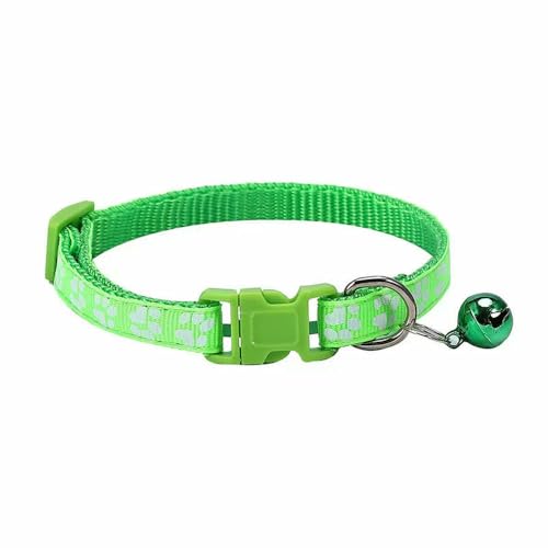 Haustierhalsband mit Glöckchen, Cartoon-Fußabdruck, buntes Hunde-/Welpen-/Katzen-Zubehör, Kätzchenhalsband, verstellbar, Sicherheitsglockenring, Halskette für Haustiere Haustierhalsband mit Glöckchen, Cartoon-Fußabdruck, buntes Hunde-/Welpen-/Katzen-Zubehör, Kätzchenhalsband, verstellbar, Sicherheitsglockenring, Halskette für Haustiere von Optxzn