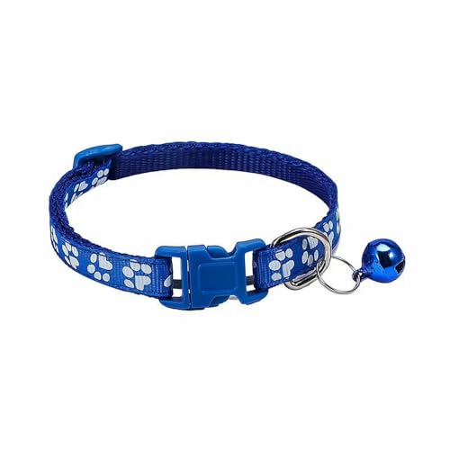 Haustierhalsband mit Glöckchen, Cartoon-Fußabdruck, buntes Hunde-/Welpen-/Katzen-Zubehör, Kätzchenhalsband, verstellbar, Sicherheitsglockenring, Halskette für Haustiere Haustierhalsband mit Glöckchen, Cartoon-Fußabdruck, buntes Hunde-/Welpen-/Katzen-Zubehör, Kätzchenhalsband, verstellbar, Sicherheitsglockenring, Halskette für Haustiere von Optxzn