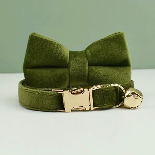 Samt Katzenhalsband Bowknot Personalisiertes Halsband für Katzen Katzenbedarf Katzenhalsbandgürtel mit Glöckchen und Schleife Samt Katzenhalsband Bowknot Personalisiertes Halsband für Katzen Katzenbedarf Katzenhalsbandgürtel mit Glöckchen und Schleife von Optxzn