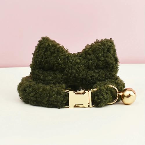 Teddy-Katzenhalsband mit Namensschild und Glöckchenfliege – Personalisierte, individuell gravierte Katzenhalsbänder für Katzen Teddy-Katzenhalsband mit Namensschild und Glöckchenfliege – Personalisierte, individuell gravierte Katzenhalsbänder für Katzen von Optxzn