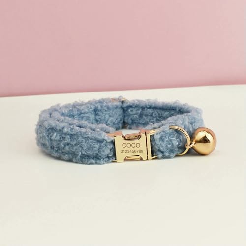 Teddy-Katzenhalsband mit Namensschild und Glöckchenfliege – Personalisierte, individuell gravierte Katzenhalsbänder für Katzen Teddy-Katzenhalsband mit Namensschild und Glöckchenfliege – Personalisierte, individuell gravierte Katzenhalsbänder für Katzen von Optxzn