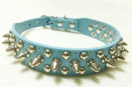 Verstellbares Hundehalsband mit Halsband aus PU-Leder mit Punknieten und Spikes, Hundehalsband für kleine Hunde und Katzen Verstellbares Hundehalsband mit Halsband aus PU-Leder mit Punknieten und Spikes, Hundehalsband für kleine Hunde und Katzen von Optxzn