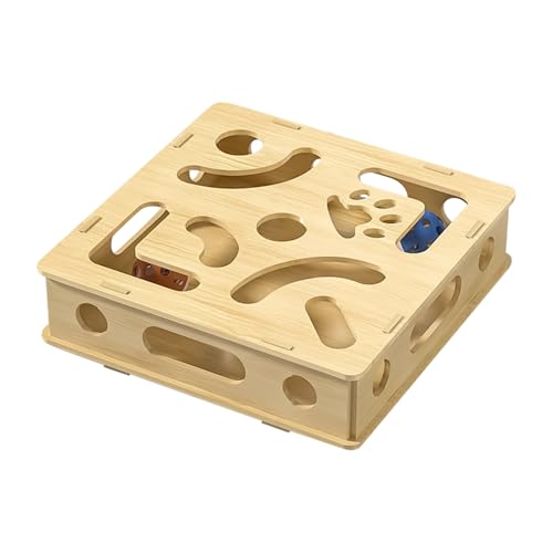 Cat Toy, Puzzle Maze, interaktiver Teaser mit Bell 29,9 x 29,9 x 5,6 cm für Kitten Mental Stimulation, Energy Relief, Solo Indoor Play, Boredom Reduction, Home Entertainment, Fun Activity Tool Cat Toy, Puzzle Maze, interaktiver Teaser mit Bell 29,9 x 29,9 x 5,6 cm für Kitten Mental Stimulation, Energy Relief, Solo Indoor Play, Boredom Reduction, Home Entertainment, Fun Activity Tool von Opvonxeh
