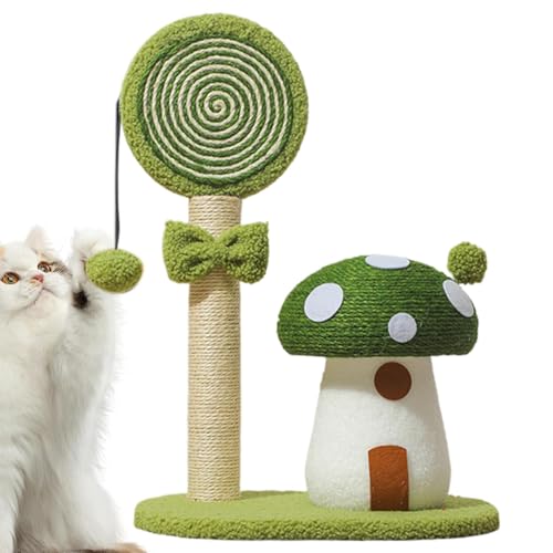 Mushroom Cat Climbing Tower, Interactive Toy Tree, Indoor Scratch Post, Multi-Functional Mushroom Poles,14.76x11.22x21.26 Inches Sisal Scratcher Board, Perfect for Living Room Mushroom Cat Climbing Tower, Interactive Toy Tree, Indoor Scratch Post, Multi-Functional Mushroom Poles,14.76x11.22x21.26 Inches Sisal Scratcher Board, Perfect for Living Room von Opvonxeh