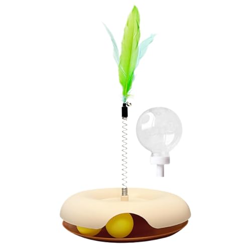 Opvonxeh Cat Puzzle Treat Dispenser, Cat Puzzle Ball Toy, Treat Dispensing Cat Toy, Indoor Cat Feeder Toy, Multifunctional Cat Feeder, Interactive Feather Toy for Cats, Cat Puzzle Toy for Treats Opvonxeh Cat Puzzle Treat Dispenser, Cat Puzzle Ball Toy, Treat Dispensing Cat Toy, Indoor Cat Feeder Toy, Multifunctional Cat Feeder, Interactive Feather Toy for Cats, Cat Puzzle Toy for Treats von Opvonxeh