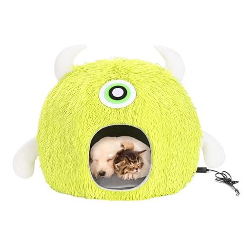 Opvonxeh Heated Cat Bed with Adjustable Temperature and Timer, USB Plug-In Warming Pet Nest for Cats, Comfortable Cat House for Small Pets Up to 7.5kg, Cozy Warm Bed for Kittens and Small Animals Opvonxeh Heated Cat Bed with Adjustable Temperature and Timer, USB Plug-In Warming Pet Nest for Cats, Comfortable Cat House for Small Pets Up to 7.5kg, Cozy Warm Bed for Kittens and Small Animals von Opvonxeh