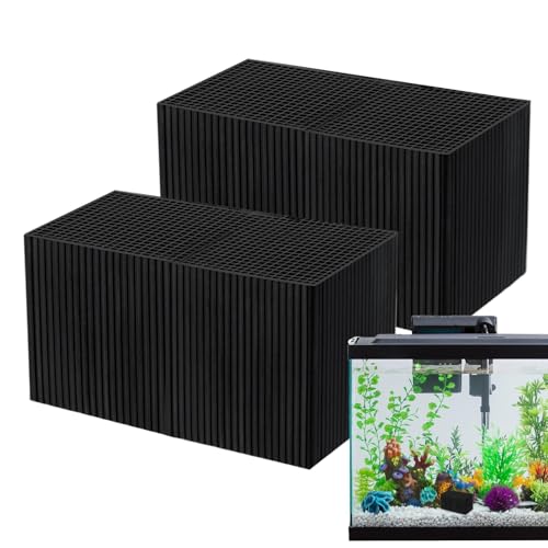 Opvonxeh Water Trough Purifier, Activated Carbon Filters, 1.97x1.97x3.94 Inches, Strong Water Clarifier, Strong Adsorption Filter Cube for Fish Tanks and Livestock Troughs (Multicolor) von Opvonxeh