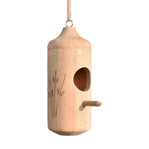 Opvonxeh kleines Vogelnest | Vogelnesthaus | Vogelhäuser für den Garten, Grasvogelhäuser, Kolibri-Zuchthaus, Vogelbeobachtungszubehör für Zuhause drinnen und draußen, 13 cm von Opvonxeh