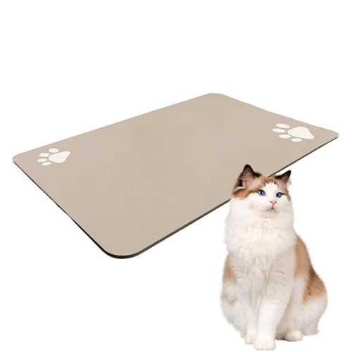 Pet Food Placemat, Anti-Slip Dog Water Dispenser Mat, Waterproof Animals Bowl, Quick-Drying Accessories, Pet Supplies for Dog and Cat, Floor Protection Feeding Solution von Opvonxeh