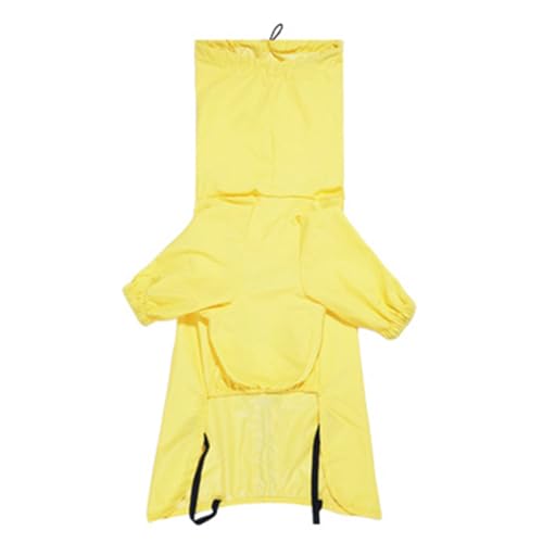 Regenjacke für Hunde, Regenjacke, Zugseil, wasserdichte Kleidung mit reflektierenden Streifen, verstellbarer Poncho für Outdoor-Abenteuer für Haustiere von Opvonxeh