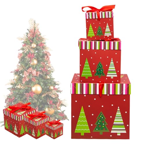 Seasonal Storage Boxes | Christmas Home Accents | Bow Decorated Boxes, Holiday Display Set, New Year Decorations, Christmas Organization Decor, Whimsical Holiday Decor, Decor Items Seasonal Storage Boxes | Christmas Home Accents | Bow Decorated Boxes, Holiday Display Set, New Year Decorations, Christmas Organization Decor, Whimsical Holiday Decor, Decor Items von Opvonxeh