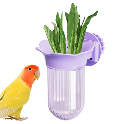 Vogelkäfig Bowls Feeding, U-Shape Clamp Cup Birds, Adjustable Wasser- und Lebensmittelbehälter, 3,9 x 3,23 x 2,2 Zoll, langlebiger Halter für Budgies, Cockatielle, Feinstlinge, kleine Pets von Opvonxeh