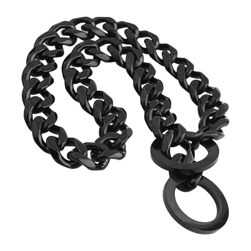 Würgerhalsband für große Hunde – Dressurkette 86 cm, Kette aus Edelstahl für Outdoor-Aktivitäten, geeignet für Hals 76 cm, große und kleine Rassen von Opvonxeh