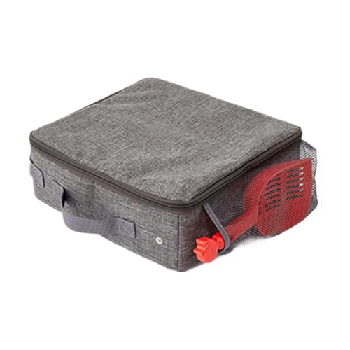 opvonxeh Tragbares Design, zusammenklappbar, Katzen-Litterbox, Zipped Reise-Litter Box für Katzen, keine Leakage Zipped Litter Box, inklusive Transportbox, 45 x 35 x 11 cm für Katzen opvonxeh Tragbares Design, zusammenklappbar, Katzen-Litterbox, Zipped Reise-Litter Box für Katzen, keine Leakage Zipped Litter Box, inklusive Transportbox, 45 x 35 x 11 cm für Katzen von Opvonxeh
