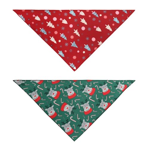 OralGos Halstuch für Haustiere, Weihnachtsmotiv, Festival, Kostüm, Hundeparty, Halstuch, Halsband, Urlaub, Verkleidung, Hunde, bedruckt, 2 Stück OralGos Halstuch für Haustiere, Weihnachtsmotiv, Festival, Kostüm, Hundeparty, Halstuch, Halsband, Urlaub, Verkleidung, Hunde, bedruckt, 2 Stück von OralGos
