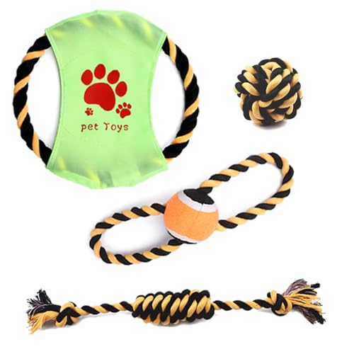 OralGos Hundespielzeug-Set für Welpen, Wurfspielzeug für Indoor-Hunde, aggressives Kauen, verhindert Fettleibigkeit, knirschfest OralGos Hundespielzeug-Set für Welpen, Wurfspielzeug für Indoor-Hunde, aggressives Kauen, verhindert Fettleibigkeit, knirschfest von OralGos