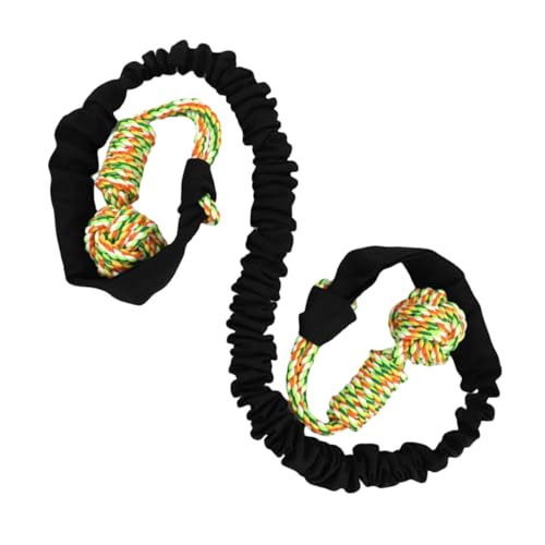 OralGos Hundespielzeug mit Knoten, Seil, körperliche Aktivität, Outdoor, Bungee-Zerrspielzeug, Knoten-Seilspielzeug, interaktives Haustier-Mundreinigungs-Trainingsspielzeug von OralGos