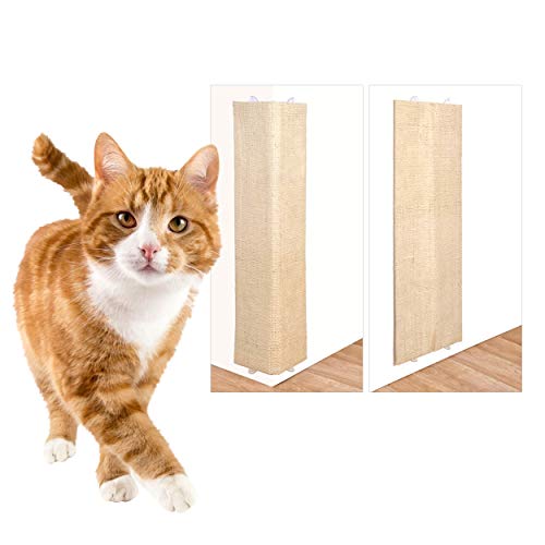 2X Oramics 2in1 Katzen Kratzbrett für Wand und Ecke zum Aufhängen - Wandkratzbrett Eckkratzbrett eine Seite aus Natursisal, eine aus Plüsch ca. 80x27,5x1cm - Kratzmatte Kratzpad Katzenkratzbrett 2X Oramics 2in1 Katzen Kratzbrett für Wand und Ecke zum Aufhängen - Wandkratzbrett Eckkratzbrett eine Seite aus Natursisal, eine aus Plüsch ca. 80x27,5x1cm - Kratzmatte Kratzpad Katzenkratzbrett von Oramics