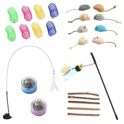 OrangeClub Katzen Spielzeug Katzenangel mit Saugnäpfen Katzenminze Sticks Buntes kreatives Kunststoff Spiralfedern Spirale Katzenminze Balls katzenspielzeug Selbstbeschäftigung mit Maus OrangeClub Katzen Spielzeug Katzenangel mit Saugnäpfen Katzenminze Sticks Buntes kreatives Kunststoff Spiralfedern Spirale Katzenminze Balls katzenspielzeug Selbstbeschäftigung mit Maus von OrangeClub