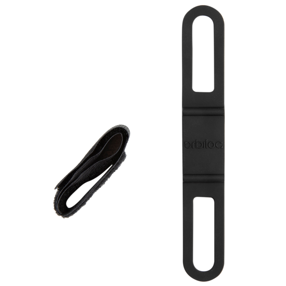 Orbiloc Klett- & Gummiband Safety Light schwarz von Orbiloc