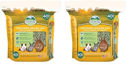 Petlife Oxbow Knaulgras-Heu für Kleintiere, 1,13 kg (Packung mit 2) von Oxbow