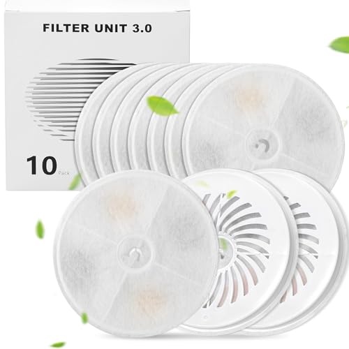 Filter Katzenbrunnen, 10 Stück Verbessert Katzenbrunnen Filter Units 3.0 mit Harz und Aktivkohle, Ersatzfilter für 2L/1.8L Automatische intelligenter Katzenbrunnen (Ever Weet 2S/3/3 Pro/Solo/Solo SE) Filter Katzenbrunnen, 10 Stück Verbessert Katzenbrunnen Filter Units 3.0 mit Harz und Aktivkohle, Ersatzfilter für 2L/1.8L Automatische intelligenter Katzenbrunnen (Ever Weet 2S/3/3 Pro/Solo/Solo SE) von OrdasPet