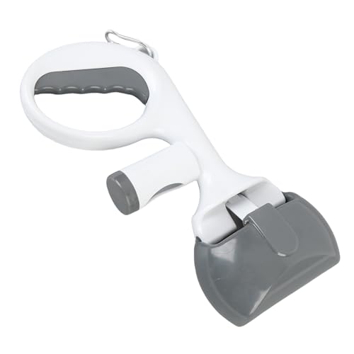 Hundekotschaufel, tragbarer Hundekotsammler, Haustierkotschaufel, Kotgreifer für kleine und mittelgroße Hunde, Spaziergänge im Freien, Reisen, Camping, Picknick (Grey) von Oreilet
