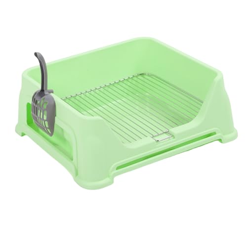 Innenhundtöpfchenschale, Tragbarer Welpe -Pee -Pad -Halter mit Edelstahlnetz, Hundetraining Toilette Welpen Katzentoilette für Kleine Mittelgroße Haustiere (hellgrün) von Oreilet