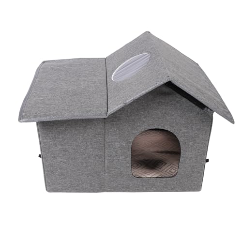 Katzenhäuser für Katzen Im Freien, Faltbare Warme Haustierhöhle für Wintertiere, Wetterfester Unterschlupf für Wilde Katzen, Katzenhöhle, Kitty-Katzenhäuser, 19,7 X 13 X 16,5 Katzenhäuser für Katzen Im Freien, Faltbare Warme Haustierhöhle für Wintertiere, Wetterfester Unterschlupf für Wilde Katzen, Katzenhöhle, Kitty-Katzenhäuser, 19,7 X 13 X 16,5 von Oreilet