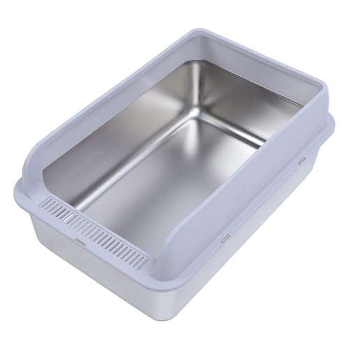 Katzentoilette aus Edelstahl Hochseitig Geschlossene Haustiertoilette aus Metall mit Schaufel Antihaftbeschichtet Katzentoilette Haustiertoilette Geruchskontrolle Leicht Reinigen Katzentoilette aus Edelstahl Hochseitig Geschlossene Haustiertoilette aus Metall mit Schaufel Antihaftbeschichtet Katzentoilette Haustiertoilette Geruchskontrolle Leicht Reinigen von Oreilet