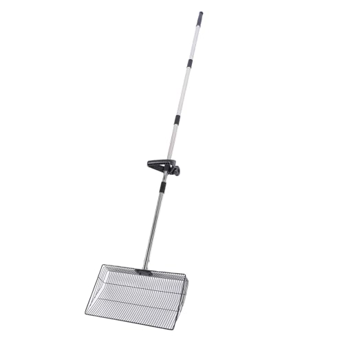 Oreilet 15 -Zoll Extra Großer Hühnchen -KOT -Schaufel, Hochleistungshuhn -Stallstreu Schaufel Einstellbarer Langes Griff Seitsschaufel für Tiere Haus von Oreilet
