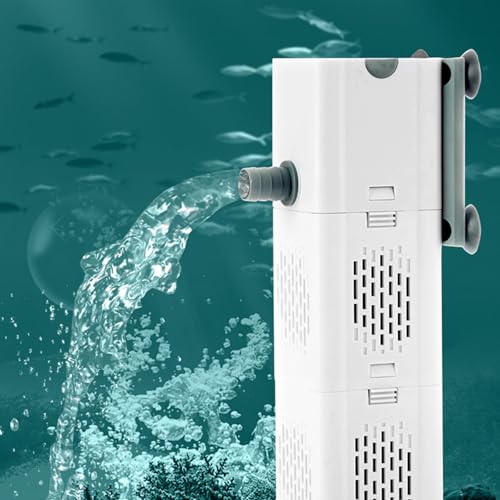 Oreilet Aquariumfilter, 15 W Tauchleistungsfilter Aquariumfilter, Süßwasser-Innenfilter Wasserfilter für 90 Bis 180 L Aquarium Filtrationszirkulation (EU-Stecker 220 V) von Oreilet