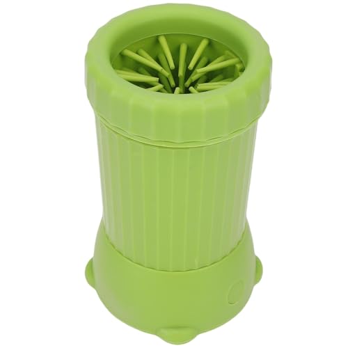 Oreilet Automatische Hundepfotenreiniger, Elektrische Haustier Fußpfoten Waschmaschine für Hunde Katzen, Tragbare Hundefüße Reiniger Tasse für Kleine Mittelschwere Haustierkrallen (Green) von Oreilet
