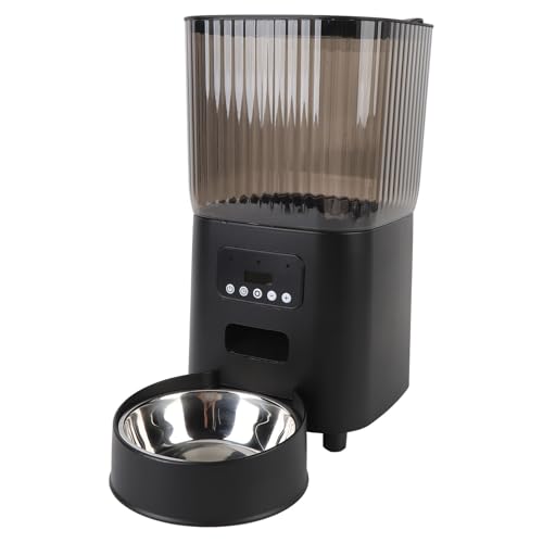 Oreilet Automatischer Katzenfutterspender, 5 L, Zeitgesteuerter Haustier-Trockenfutterspender, Katzenfutterspender mit Knopfsteuerung, Intelligente Katzenfutterspender Fütterungsmahlzeiten (Einzelne Oreilet Automatischer Katzenfutterspender, 5 L, Zeitgesteuerter Haustier-Trockenfutterspender, Katzenfutterspender mit Knopfsteuerung, Intelligente Katzenfutterspender Fütterungsmahlzeiten (Einzelne von Oreilet