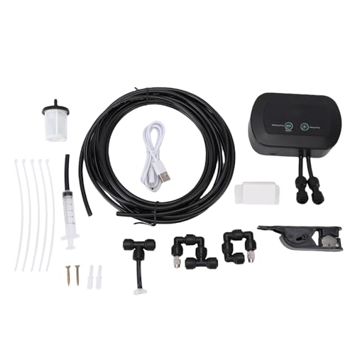 Oreilet Automatischer Mister für Reptilienpanzer, Reptiliennebel für Terrarien mit Programmierbarem Timer, Temperatur -Hygrometer -Sensor, Reptilien -Nebelsystem Terrarium Mister von Oreilet