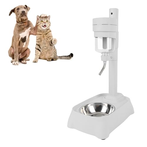 Oreilet Haustier Stehende Wasserspender Schüssel, 500 Ml Kleine Hundeberechhaltungswasserschale, Höhenverstellbare Wasserspeiseflasche für Haustiere Katzen Hunde Welpen Kätzchen (Elegantes Oreilet Haustier Stehende Wasserspender Schüssel, 500 Ml Kleine Hundeberechhaltungswasserschale, Höhenverstellbare Wasserspeiseflasche für Haustiere Katzen Hunde Welpen Kätzchen (Elegantes von Oreilet
