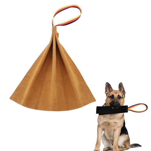 Oreilet Hundetraining Bite Lappen, Künstliches Leder Interaktive Hohe Zähigkeit Robuster Hund Bite Rag Tug Toy für Große Rassen Training auf Sich Aufmerksam Machen von Oreilet