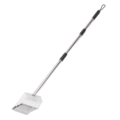 Oreilet Katzenstreu -Schaufel, Langes Griff Metall Katze Poop Schaufel, Schwere Abtrennbare Edelstahl Kitty Deep Shovel für die Einfache Sieben von Litterbox Pet Chicken Coop Oreilet Katzenstreu -Schaufel, Langes Griff Metall Katze Poop Schaufel, Schwere Abtrennbare Edelstahl Kitty Deep Shovel für die Einfache Sieben von Litterbox Pet Chicken Coop von Oreilet
