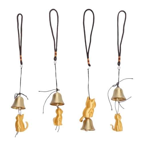 Oreilet Katzenwind -Chime, 4pcs Metall Niedliche Handgefertigte Retro Katzenfenster Hängestatue für Katzenliebhaber, Gedenk Ornamente Windchimes Glocken Sie Outside Home Veranda Oreilet Katzenwind -Chime, 4pcs Metall Niedliche Handgefertigte Retro Katzenfenster Hängestatue für Katzenliebhaber, Gedenk Ornamente Windchimes Glocken Sie Outside Home Veranda von Oreilet