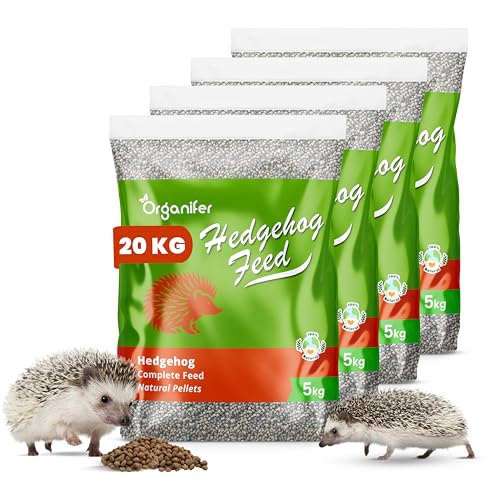 Igelfutter - Natürliche Stücke (20 Kg) - Speziell Für Igel, Hoher Proteingehalt, Reich An Fetten - Perfektes Kalzium-Phosphor-Gleichgewicht - Vorbeugung Von MBD - Alle Jahreszeiten - Organifer von Organifer