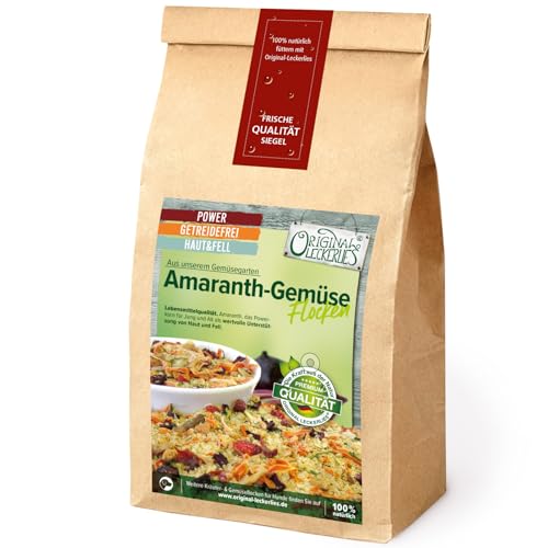 Original-Leckerlies: Amaranth-Gemüseflocken, 5 kg getreidefreie Gemüseflocken, Hundeflocken, Barf Zusatz Hund Hundefutter – Naturprodukt für Hunde Original-Leckerlies: Amaranth-Gemüseflocken, 5 kg getreidefreie Gemüseflocken, Hundeflocken, Barf Zusatz Hund Hundefutter – Naturprodukt für Hunde von Original-Leckerlies