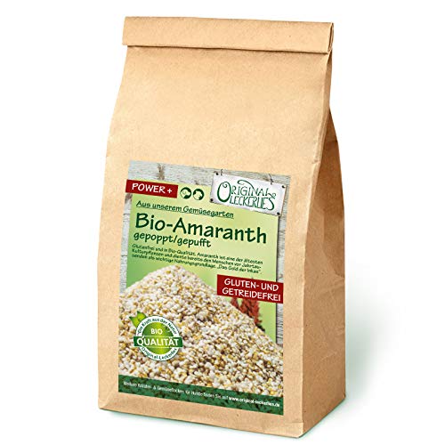 Original-Leckerlies: Amaranth gepufft/gepoppt, 500g getreidefreie Flocken, Hundeflocken, Hundefutter, Naturprodukt für Hunde, barfen von Original-Leckerlies