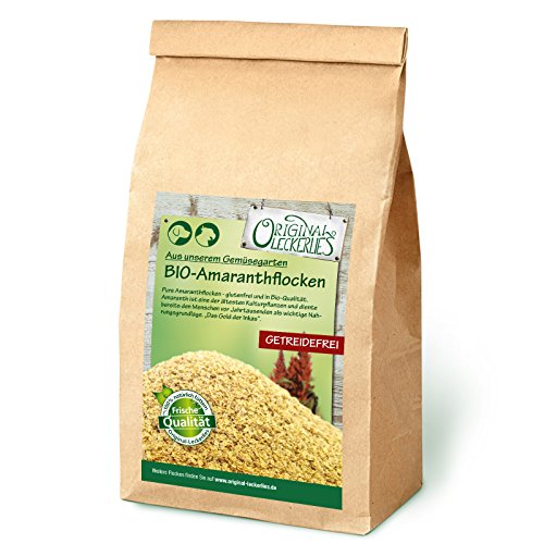 Original-Leckerlies: Amaranthflocken, 1 kg getreidefreie und glutenfreie Flocken, Hundeflocken, Hundefutter, Naturprodukt für Hunde, barfen von Original-Leckerlies