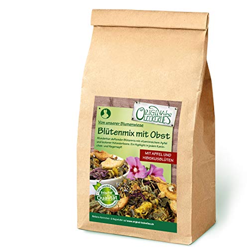 Original-Leckerlies: Blütenmix mit Obst 1kg, ***Premium Qualität*** Kaninchenfutter, Nagerfutter, Meerschweinchenfutter, Naturprodukt für Nager mit Blüten und Obst Original-Leckerlies: Blütenmix mit Obst 1kg, ***Premium Qualität*** Kaninchenfutter, Nagerfutter, Meerschweinchenfutter, Naturprodukt für Nager mit Blüten und Obst von Original-Leckerlies