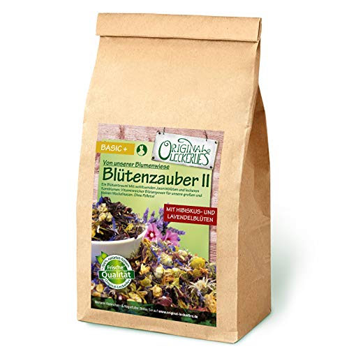 Original-Leckerlies: Blütenzauber II 250 g, Premium Qualität*** – getreidefrei – Kaninchenfutter, Nagerfutter, Meerschweinchenfutter, 100% Naturprodukt für Nager mit leckeren Blüten von Original-Leckerlies