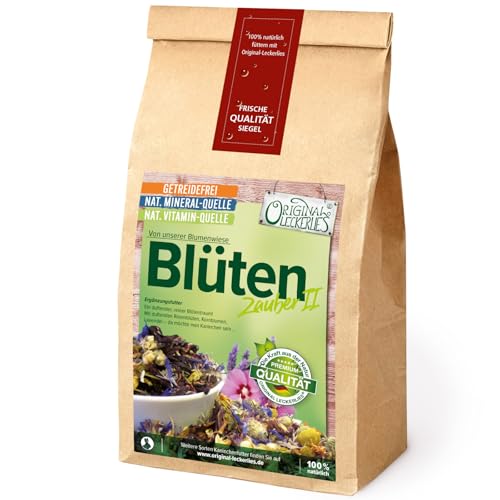 Original-Leckerlies: Blütenzauber II 250 g, Premium Qualität*** – getreidefrei – Kaninchenfutter, Nagerfutter, Meerschweinchenfutter, 100% Naturprodukt für Nager mit leckeren Blüten von Original-Leckerlies