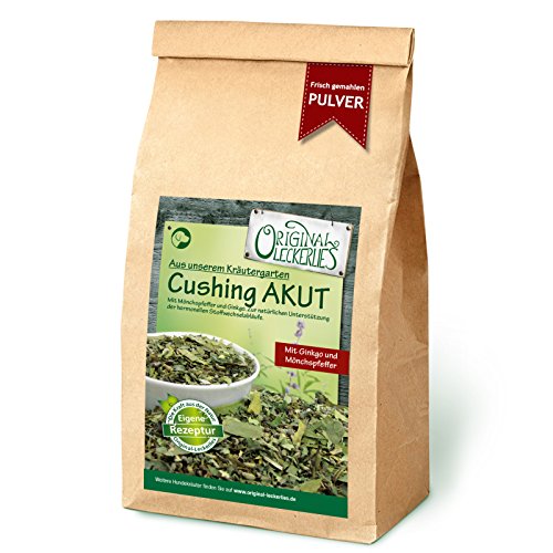 Original-Leckerlies: Cushing-Kräutermix **Akut**, 250g Hundekräuter in Pulverform, Kräuter für Hunde, Hundefutter- Naturprodukt für Hunde, barfen von Original-Leckerlies